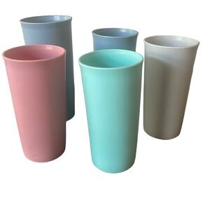 Vintage Tupperware 115 116 Cups 5 Drinking Beverage 5 Inch 6 In Drinks Tumblers